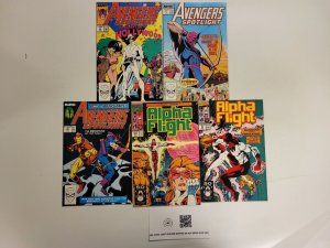 6 Marvel Comics #21 23 26 Avengers Spotlight + #92 100 Alpha Flight 65 TJ28