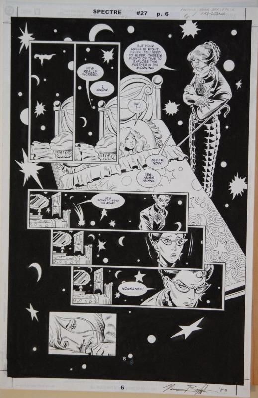NORM BREYFOGLE / DENNIS JANKE original art, SPECTRE #27 pg 6, 11x17, 2003