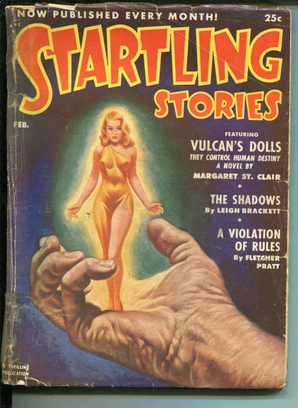 STARTLING STORIES 2/1952-THRILLING PUBS-FLETCHER PRATT-SCI-FI PULP-fr