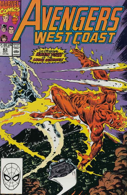 Avengers West Coast #63 VF/NM; Marvel | save on shipping - details inside