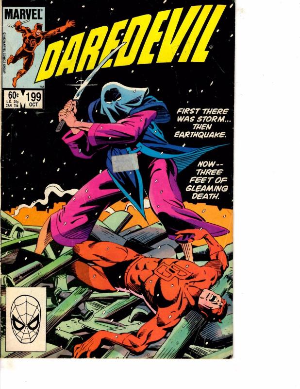 Lot Of 2 Marvel Comic Books Thunderbolts #58 and Daredevil #199 BH52