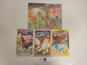 5 Aircel Comics #1 2 Starstone + #1 2 3 Unicorn Isle 68 TJ303