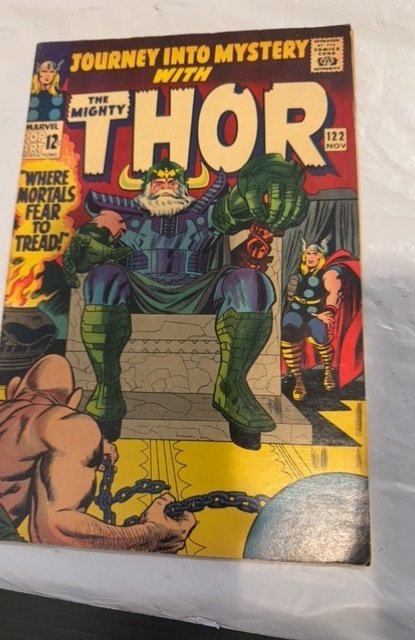 Journey Into Mystery # 122 -1965- Kirby Absorbing Man App-Kirby- edge foxxing