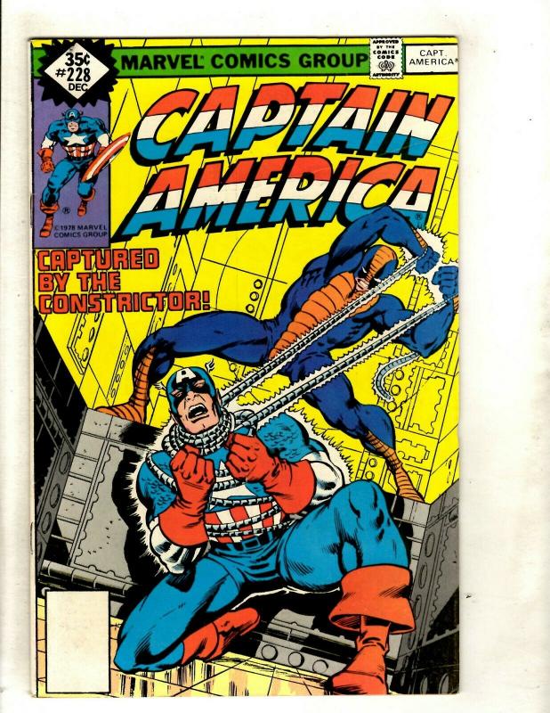 11 Captain America Marvel Comics 228 229 (2) 233 251 252 254 258 260 261 275 RM1