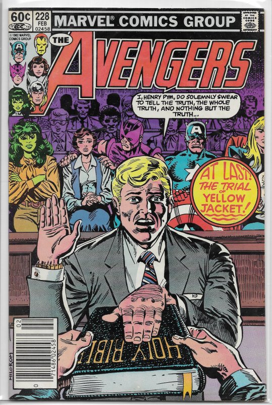 Avengers   vol. 1   #228 VG Stern/Milgrom, Trial of Yellowjacket