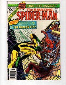 The Amazing Spider-Man Annual #10 (VF-) 1976 Gil Kane THE HUMAN FLY!