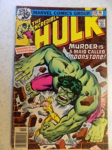INCREDIBLE HULK # 228 MARVEL 1ST MOONSTONE VG/FN