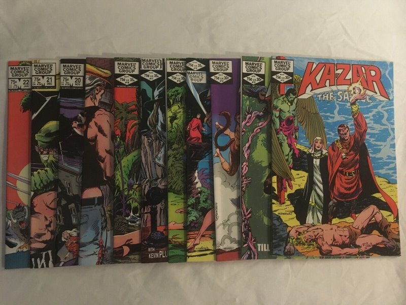 KA-ZAR THE SAVAGE #12-33 Mostly VF to VFNM Condition