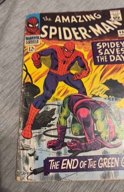 The Amazing Spider-Man #40 (1966)Romita Green Goblin! Marvel 1966 Key see descri