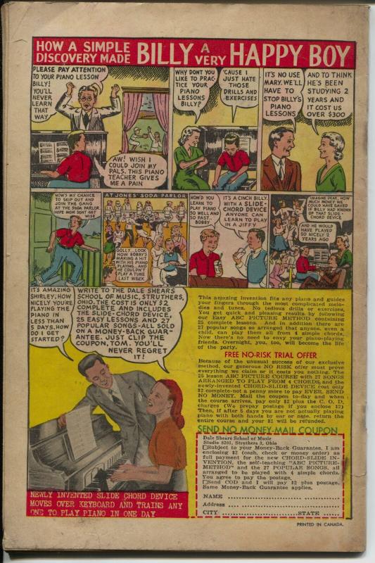 Happy #23 1948-Nedor-Frank Frazetta text illustrations-VG