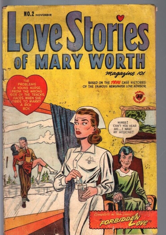 LOVE STORIES OF MARY WORTH #2--1949--GOLDEN AGE ROMANCE--G G