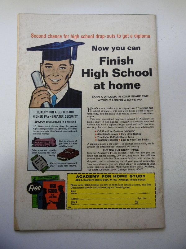 Daredevil #66 (1970) VG Condition centerfold detached at one staple