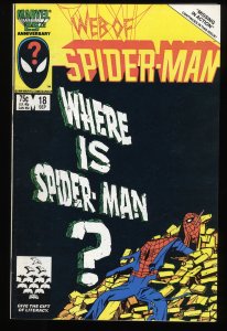 Web of Spider-Man #18 FN+ 6.5 1st Cameo Appearance Eddie Brock!