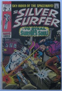 Silver Surfer #9 (Oct 1969, Marvel), G-VG condition (3.0)