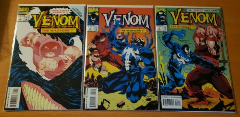 Venom The Madness 1-3 Complete Set Run! ~ NEAR MINT NM ~ 1993 Marvel Comics