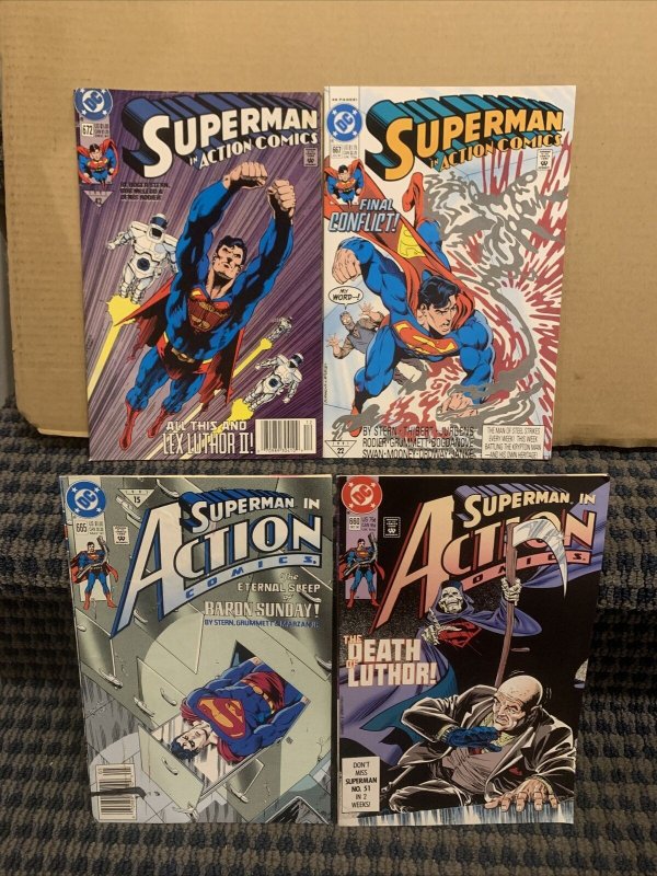 Action Comics “SUPERMAN” (Lot of 37) DC Various Issues *See Photos (C1076)
