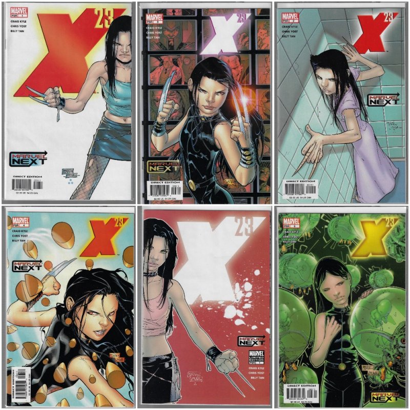 X-23 #1-6 (Marvel, 2005) NM average