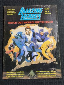 1981 AMAZING HEROES Magazine #8 GD 2.0 Thunder Agents Coverr