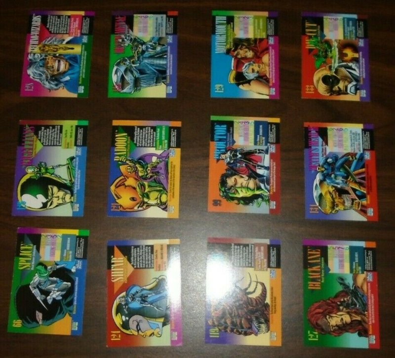 Marvel 1993 Skybox 12 Trading Card Lot