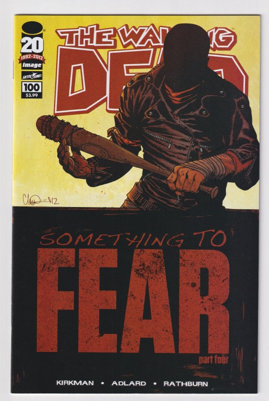 Image Comics! The Walking Dead #100! Cover A! First Negan! Great Book!