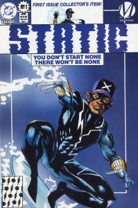 Static #1 Direct Edition (1993)Blue Variant Comic Book NM- 9.2