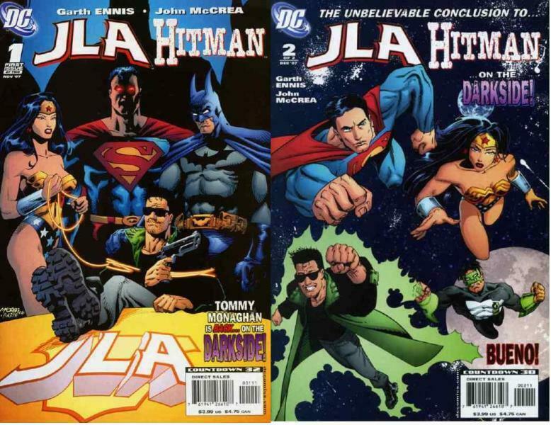 JLA HITMAN (2007) 1-2  Garth Ennis  COMPLETE!