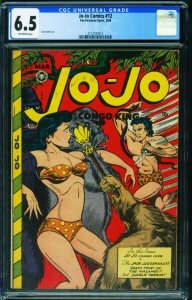 Jo-Jo Comics #12 CGC 6.5 1948- Great headlight cover 2112107015