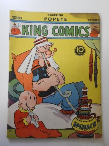 King Comics #42 (1939) VG Condition moisture stain, rust on staples