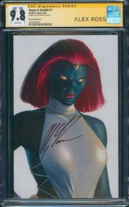 Rogue and Gambit 1 CGC 9.8 SS Alex Ross Signed Timeless Mystique Custom Label