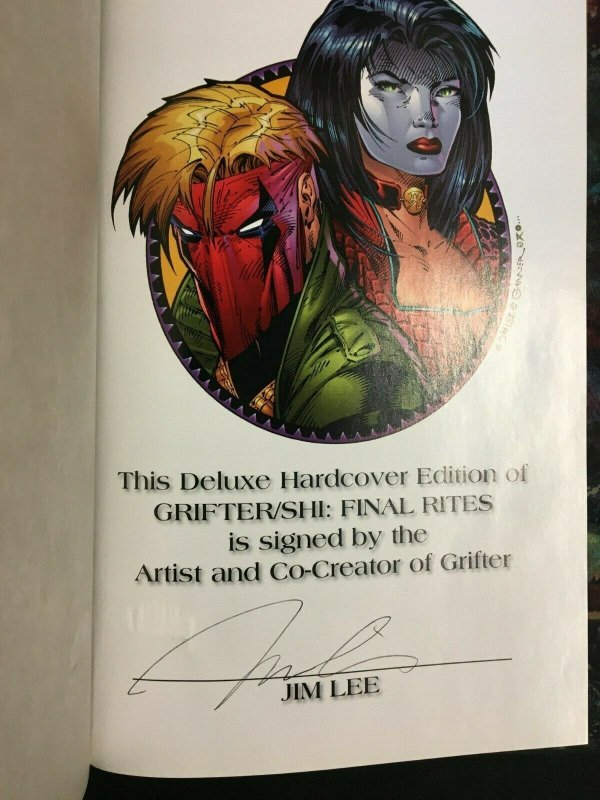 GRIFTER SHI HC GRAPHIC NOVEL FINAL RITES SIGNED BY JIM LEE Fisherman Collection