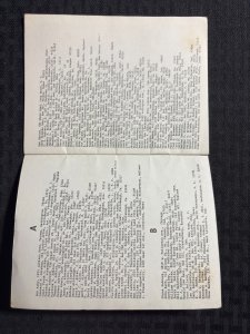 1960's THE (Edgar Rice) BURROUGHS ERB BIBLIOPHILES A-Z 22pg Booklet G/VG 3.0