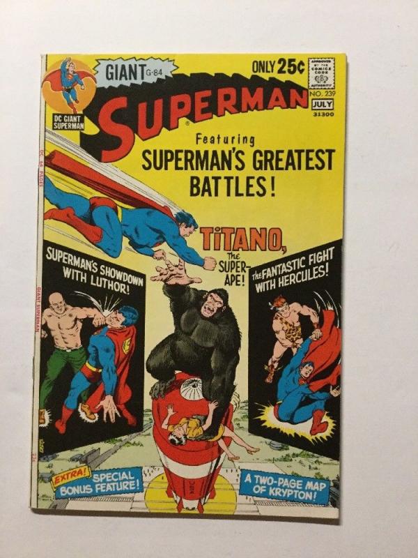 Superman 239 Vf/Nm Very Fine/Near Mint 9.0