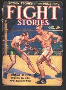 Fight Stories 6/1928-First issue-Abell Sturges boxing cover-George Bruce-Arth...