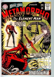 BRAVE AND THE BOLD #58-METAMORPHO THE ELEMENT MAN-1965-SILVER AGE DC-  G- 