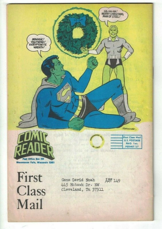 Comic Reader #139 VG pre-dates 1st appearance of Black Lightning