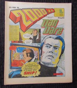 1978 Feb 25 2000 A.D. UK Weekly #53 FVF Judge Dredd - Dan Dare