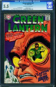 GREEN LANTERN #53 CGC 5.5 1967-EVIL EYE COVER-GIL KANE 0959774011