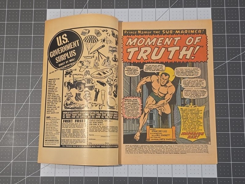 Tales to Astonish #87 Hulk-Killer Vs Hulk Cover (Marvel Comics January 1967)