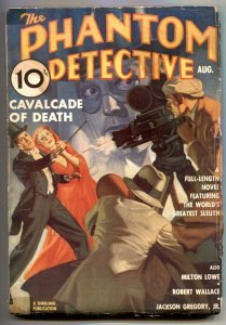 PULP:  Phantom Detective Pulp August 1937- Cavalcade of Death- Belarski