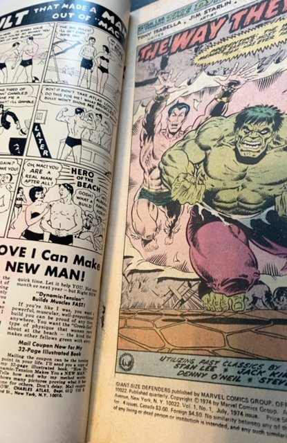 Giant-Size Defenders #1  (1974)dr strange, hulk