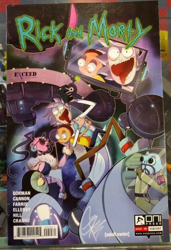 RICK AND MORTY #9 JESSE JAMES COMICS EXCEED EXCLUSIVE COVER ONI PRESS NM