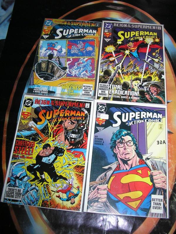 SUPERMAN IN ACTION COMICS (DC Comics), 1984-1998, 45 diff, 0, 553-743, Ann 1, 7