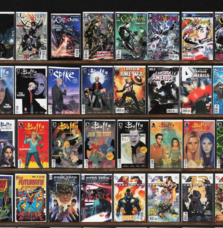 Huge Lot 150+ Comics with Captain America, Catwoman, Countdown & More!