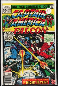 Captain America #213 (1977) Captain America and the Falcon [Key Issue]