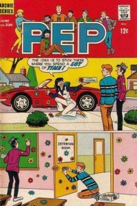 Pep #230 FAIR ; Archie | low grade comic June 1969 Detention