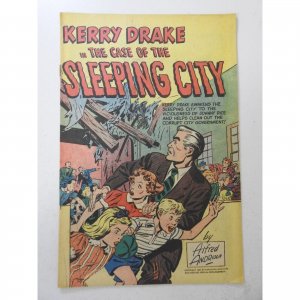 KERRY DRAKE: CASE of the SLEEPING CITY (Harvey 1952) VG/FN | PRE-CODE Golden Age