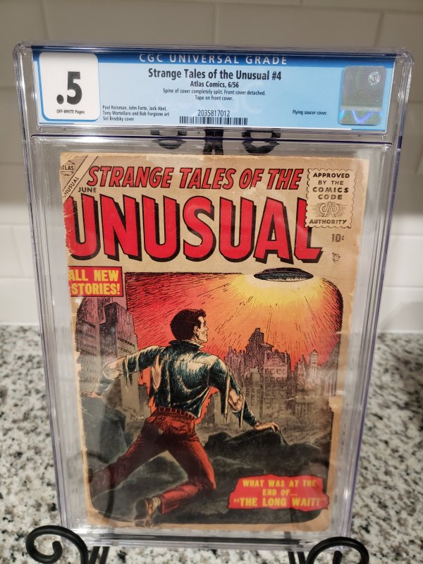 Strange tales of the unusual 4 CGC .5 flying saucer cover!