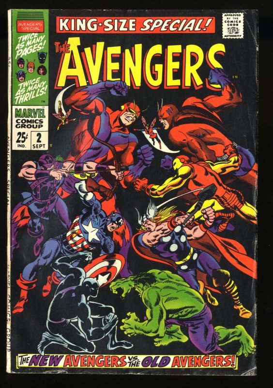 Avengers Annual #2 VG+ 4.5 1st Scarlet Centurion!