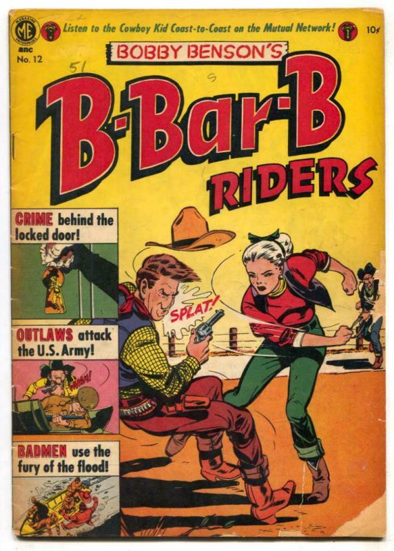 Bobby Benson's B-Bar-B Riders #12 1951- Western VG-