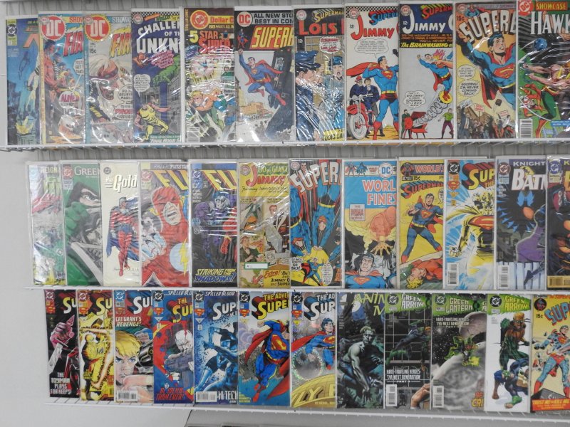 Huge Lot of 140+ Comics W/ Flash, Superman, Batman Avg. VF Condition.